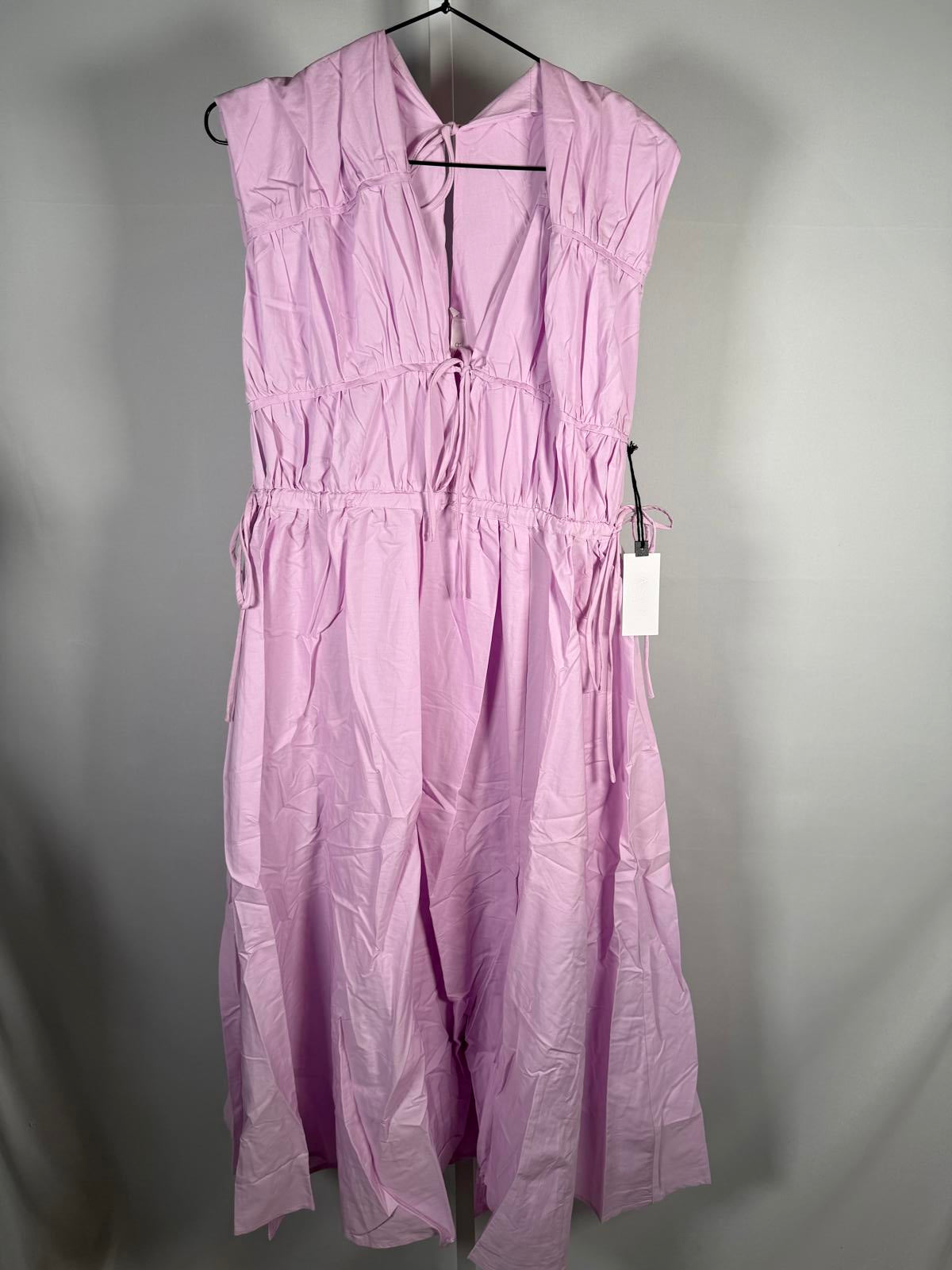NWT ASTR The Label Lorrie Sleeveless Ruched Midi Dress Size Small