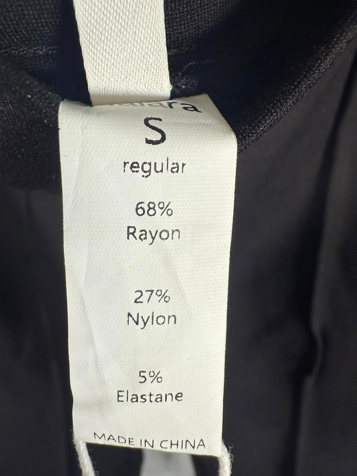 NWT Halara Flex Mid High Waist Tummy Control Side Zip Slim Work Pants Black S