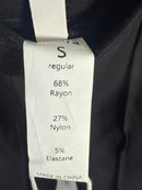 NWT Halara Flex Mid High Waist Tummy Control Side Zip Slim Work Pants Black S