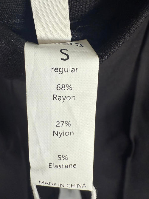 NWT Halara Flex Mid High Waist Tummy Control Side Zip Slim Work Pants Black S