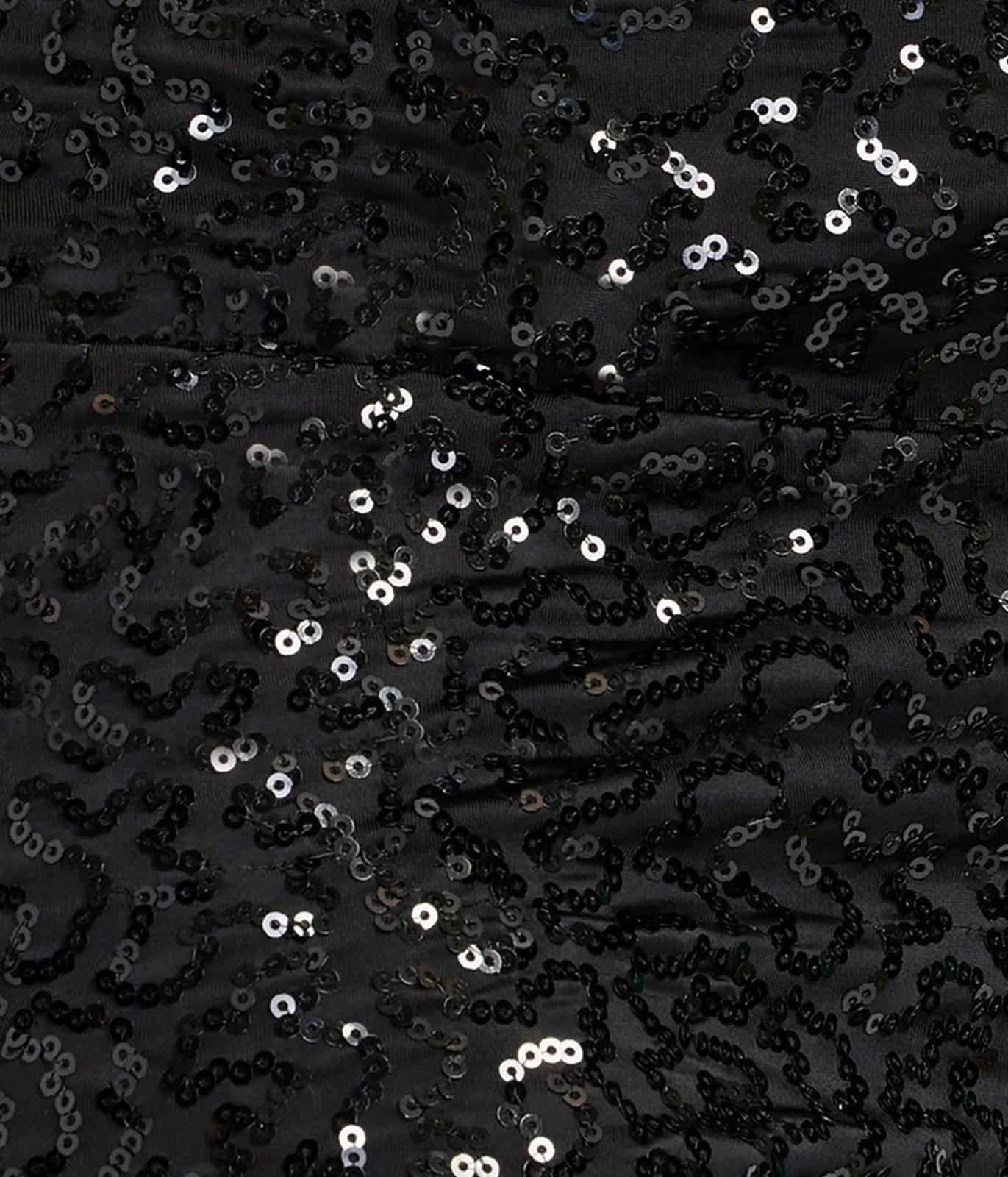 NWT Tipsy Elves Black Sequin High Waisted Leggings Size Medium