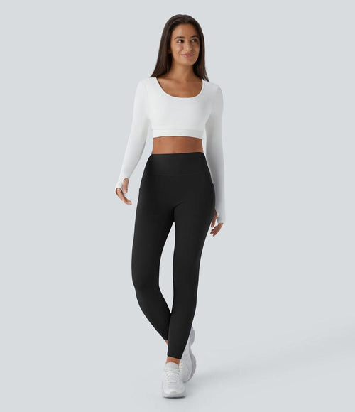 NWT Halara SoftlyZero™ Plush Thermal High Waisted Pocket 7/8 Leggings Size Large