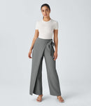 NWT Halara Flex™ High Waisted Tie Side Wide Leg Work Pants Size Small Petite