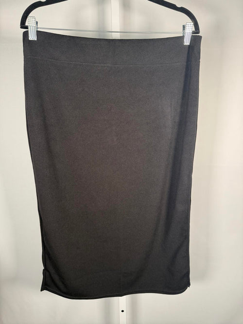 NWT Halara Ribbed High Waisted Bodycon Midi Casual Skirt Size XL