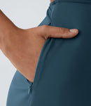 NWT Halara Cut Out Pocket Midi Casual Dress Majolica Blue S