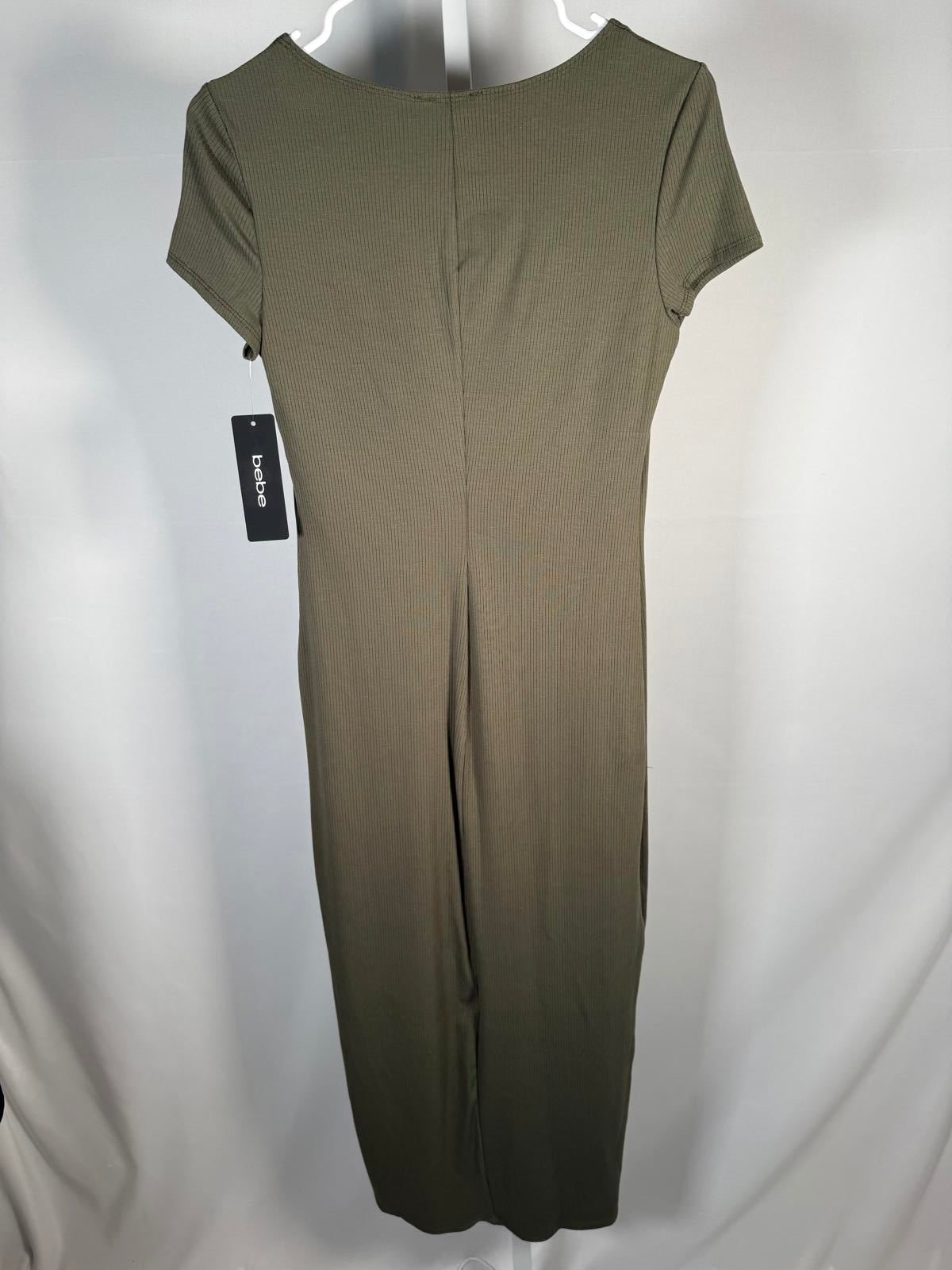 Bebe Rib T Shirt Maxi Dress Size S NWT