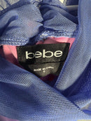 NWT Bebe Shirred Mesh Midi Dress Size S