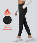 NWT Halara SoftlyZero™ Plush Thermal High Waisted Pocket 7/8 Leggings Size Large