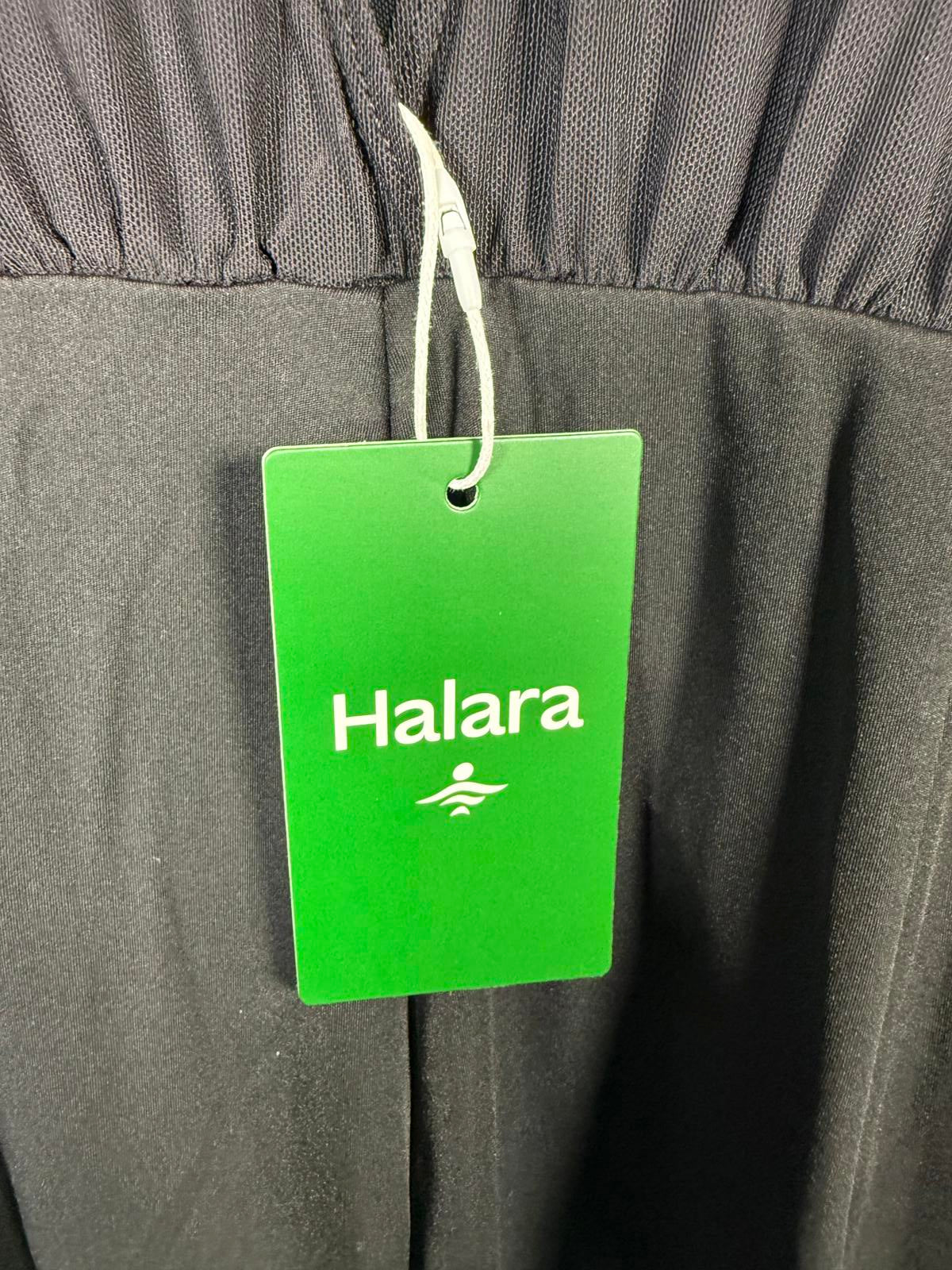 NWT Halara SoftlyZero Long Sleeve Keyhole Back 2-in-1 Pocket Wide Leg Jumpsuit S