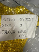 NWT Mac Duggal 27022 Sleeveless Front Twist Dress Size 2