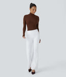 NWT Halara Flex™ Mid Rise Pocket Work White Pants Size Large