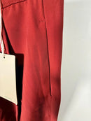 NWT Halara High Waisted Pocket Shirred Straight Leg Work Pant Madder Brown S