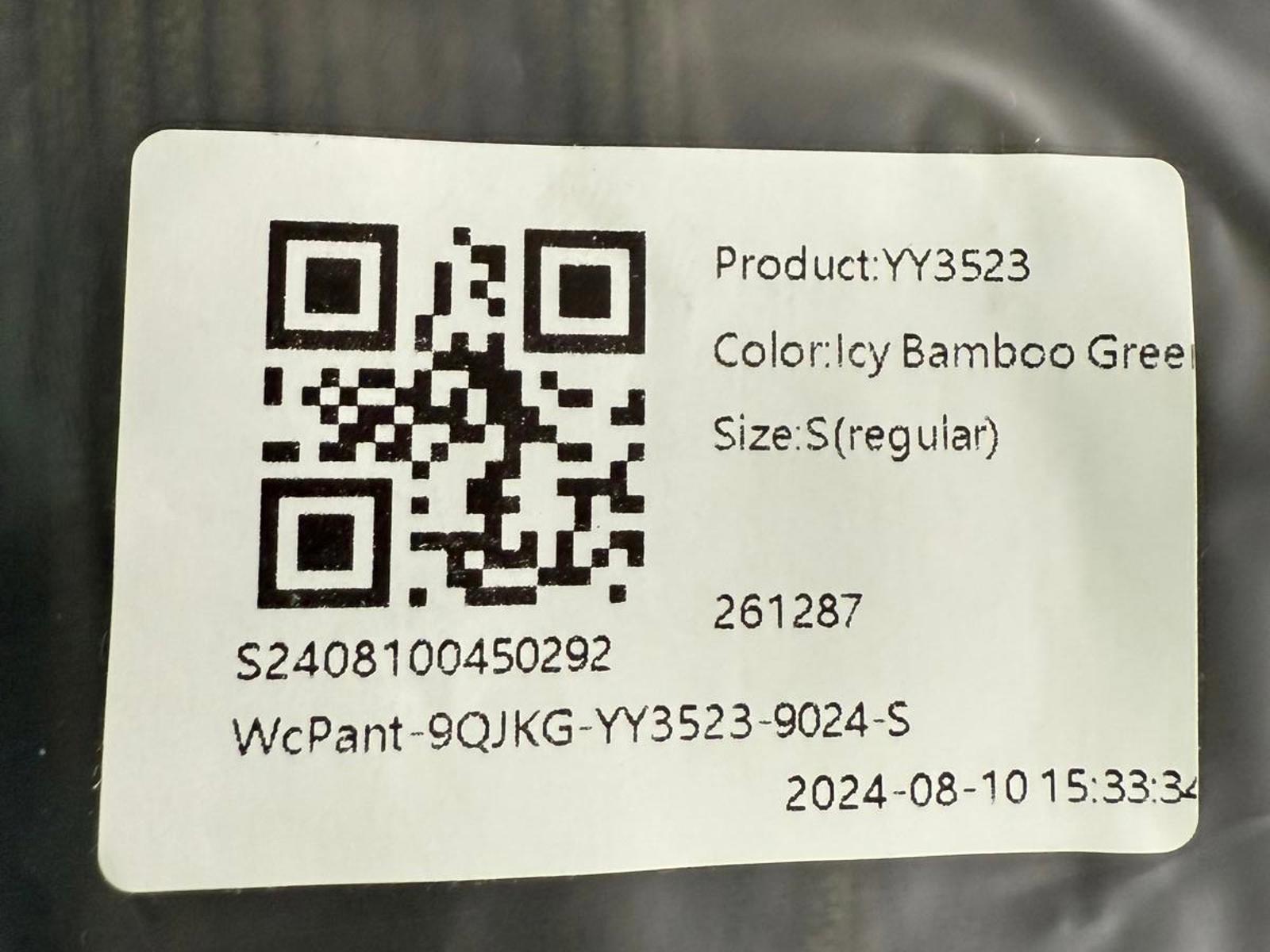 NWT Halara Mid Rise Zipper Pocket Corduroy Casual Pants Bamboo Green Size Small