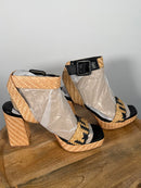 27 EDIT Naturalizer Jaselle Ankle Strap Platform Sandal Size 9 NWB