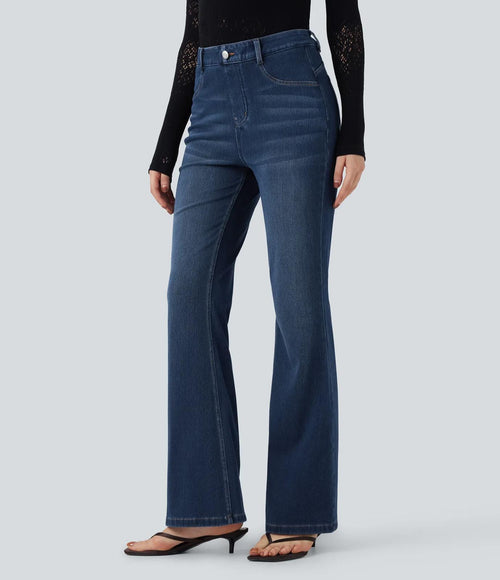 NWT Halara Flex High Waisted Tummy Control Butt Lifting Denim Bootcut XS