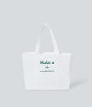NWT Halara Letter Print Casual Canvas Tote Bag