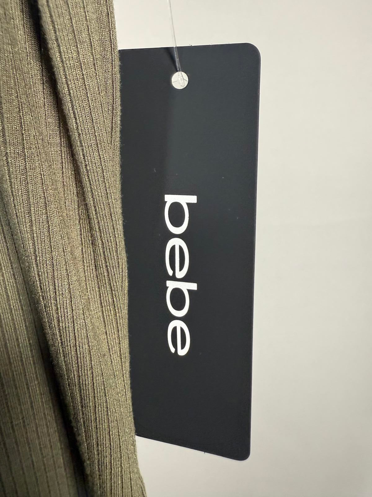 Bebe Rib T Shirt Maxi Dress Size S NWT