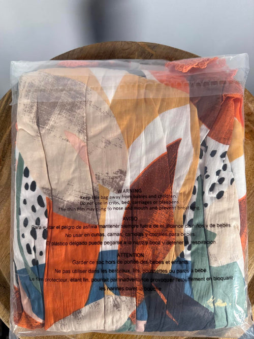 Guadalupe Seneiya Crochet Dress Orange - XL