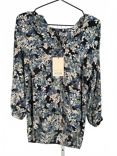 NYDJ Pintuck Blouse In Livadia Size XS NWT