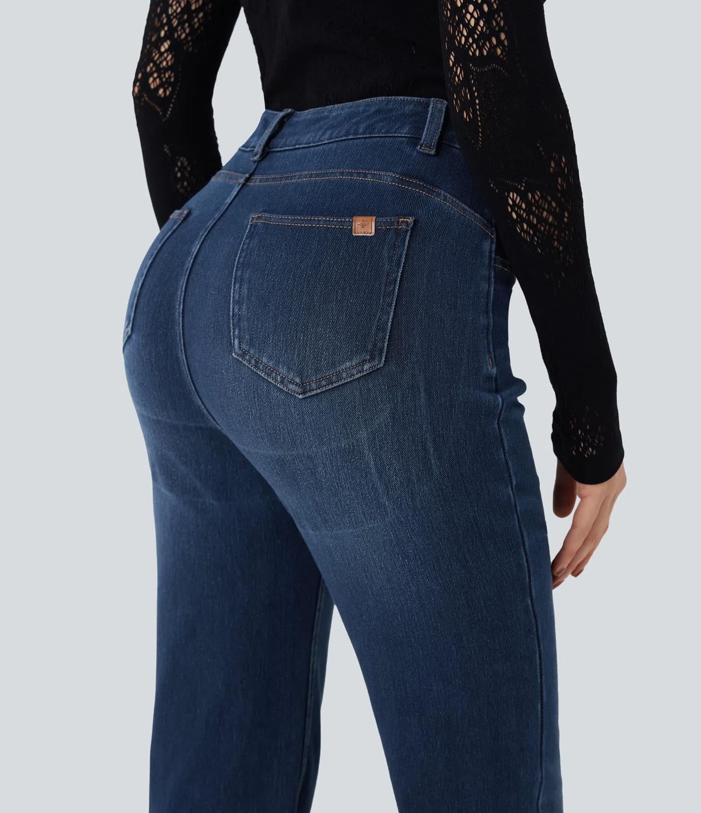 NWT Halara Flex High Waisted Tummy Control Butt Lifting Denim Bootcut XS