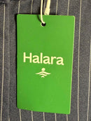 NWT Halara High Waist Zipper Pocket Wide Leg Striped Work Pant After Midnight M