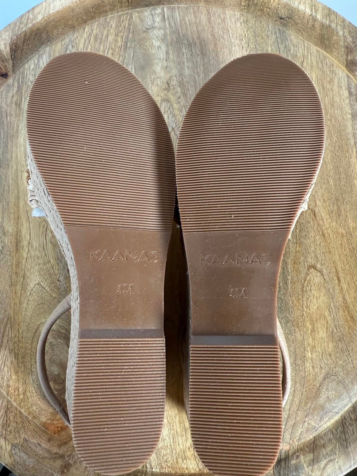 Kaanas Santiago Wedge Sandals Size 9 NIB