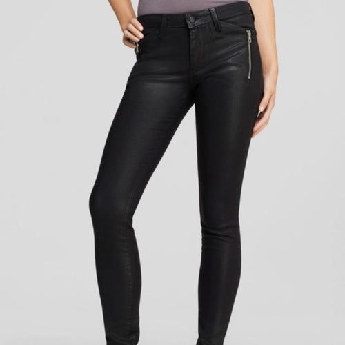 Joes JeansJet Black Rollin Zip Skinny Jeans Size 27. NWT