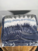 NWT Revolve by Z Supply Black Iris Tie Dye Ruffle Maxi Dress, Size Medium