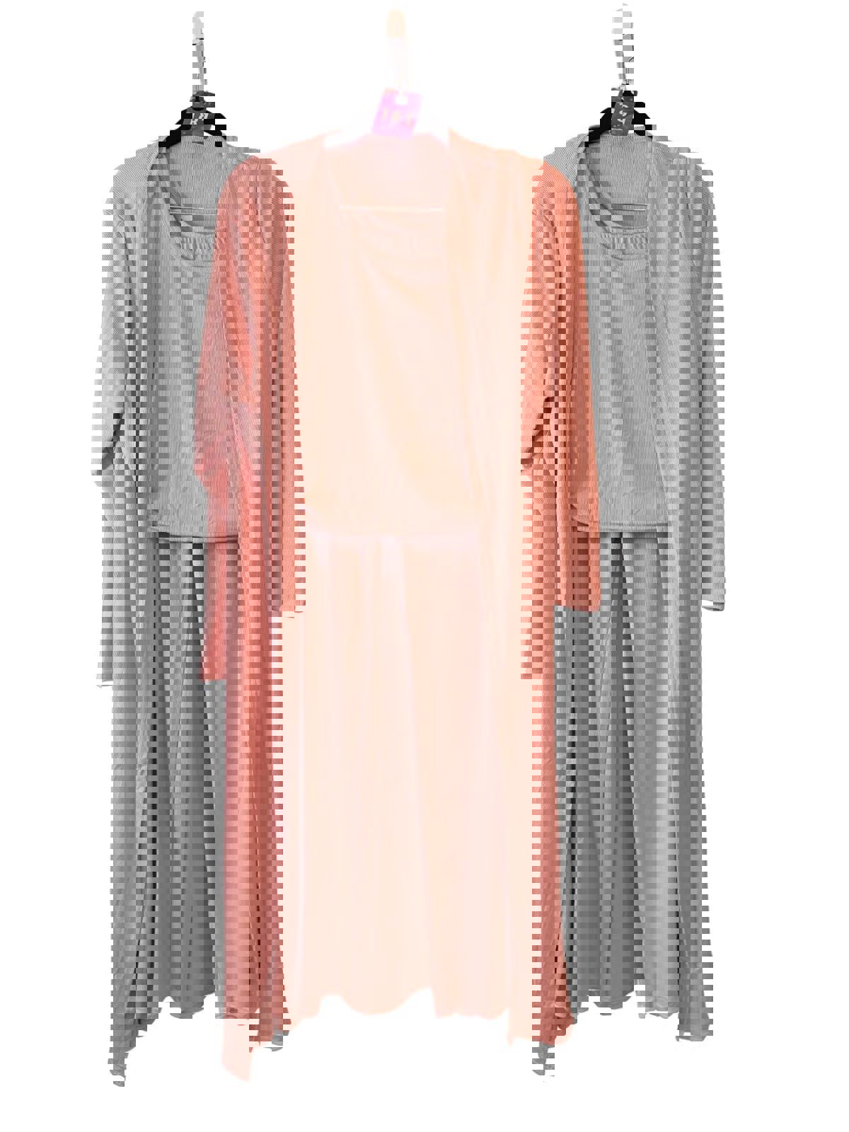 NWOT Ekouaer Women's Pajama Set with Long Cardigan Size M