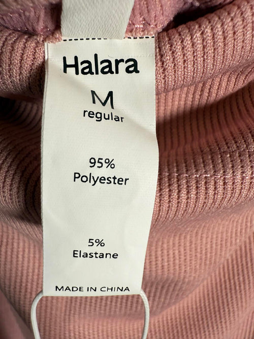 NWT Halara Ribbed High Waisted Bodycon Midi Casual Skirt Mellow Rose Size Medium