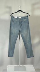 NWT 7 For All Mankind Josefina Slim Boyfriend Jeans Women’s Size 28 Light Wash