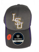 LSU Tigers Hat Cap One Size Fit Fitted Gray Purple Yellow Men’s NCAA