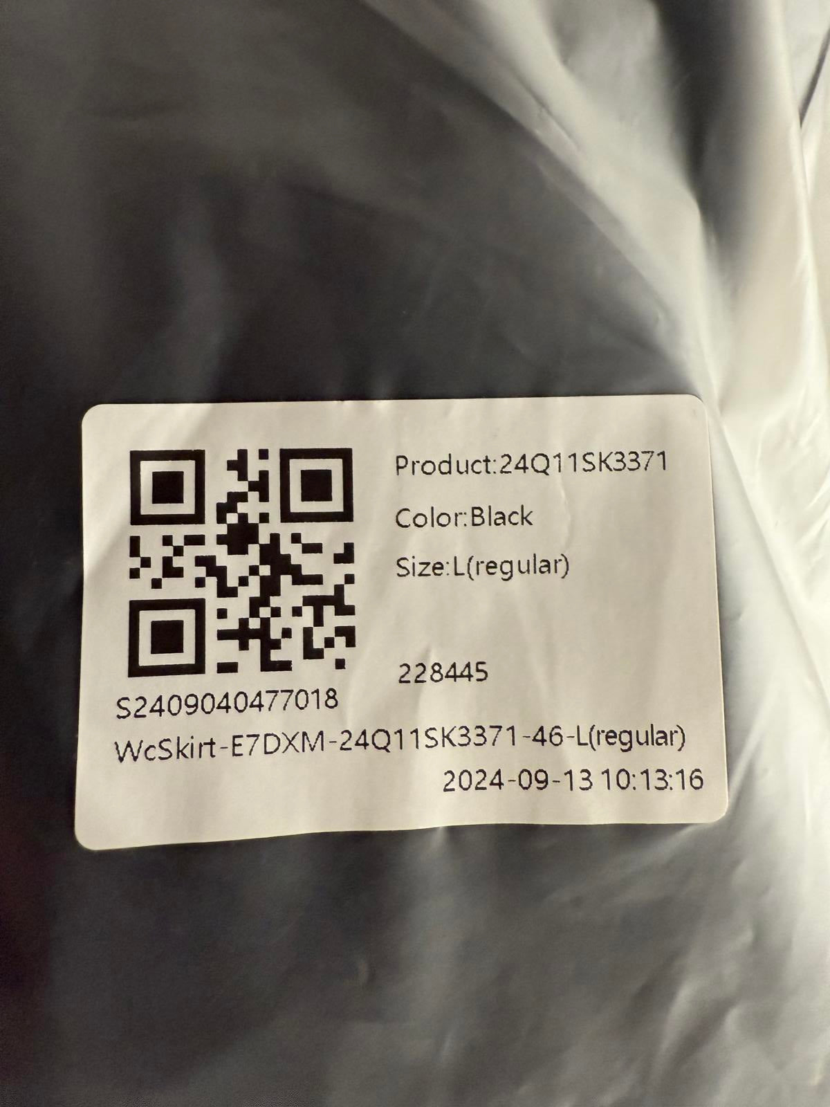 NWT Halara High Waisted Ruched Midi Bodycon Casual Skirt Black L