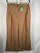 NWT Halara High Waisted Wide Leg Striped Work Pants Size Large