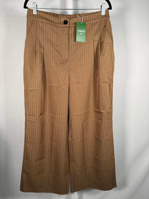 NWT Halara High Waisted Wide Leg Striped Work Pants Size Large