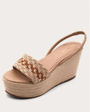 Kaanas Santiago Wedge Sandals Size 9 NIB