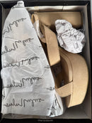 Lulus Acee Natural Suede Platform Heels - 11 NWB