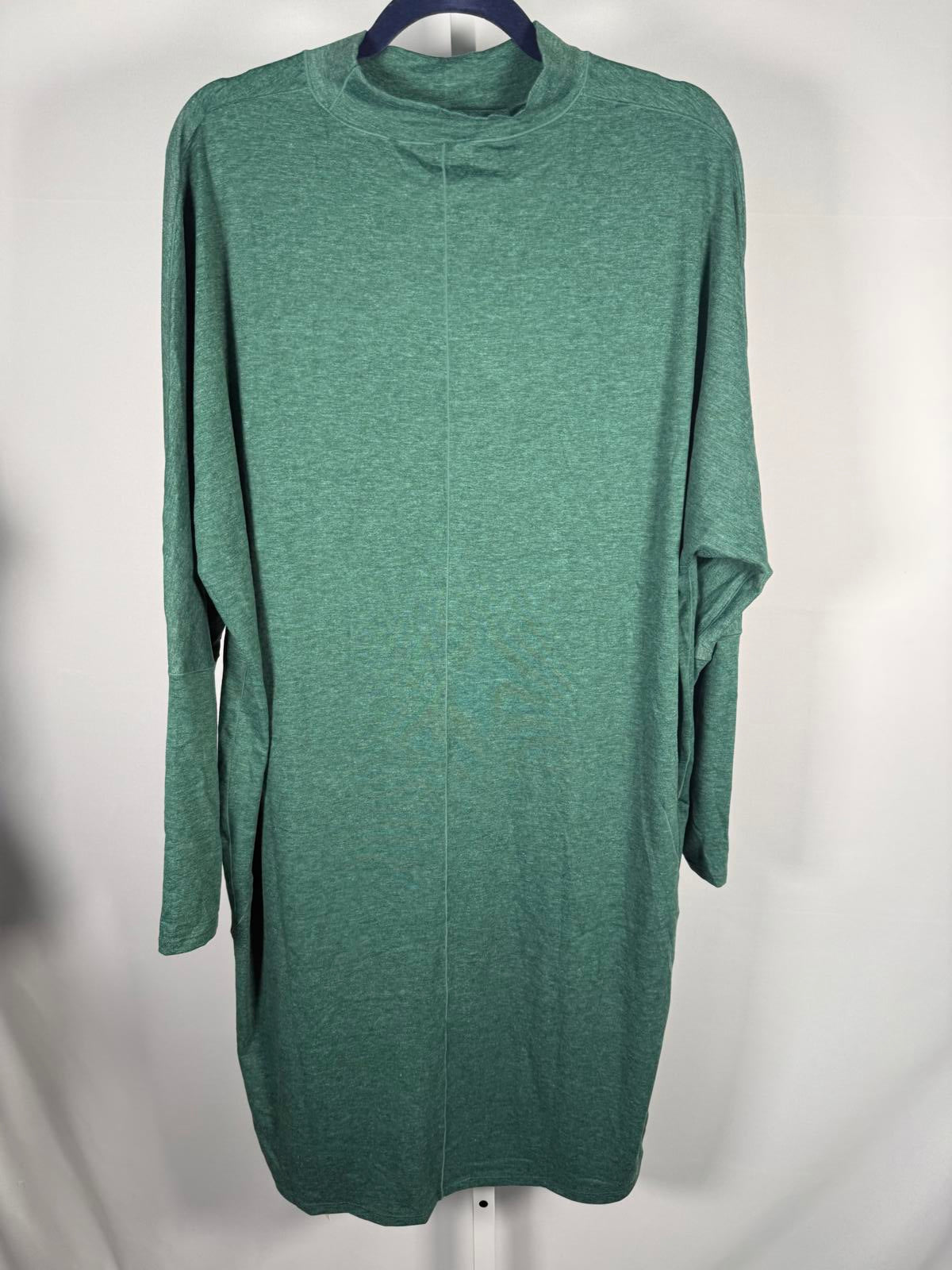 NWT Halara Mock Neck Long Sleeve Mini Lounge Dress Size XL