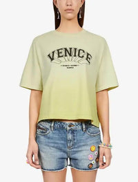 The Kooples Venice Print Relaxed-Fit Cotton T-Shirt Size US S / FR 1 NWT