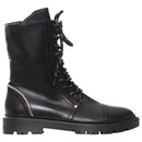 Casadei Love Calf Nero NWB Combat Boot / Lace-Up Leather Boot Women's Size 5