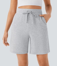 NWT Halara High Waisted Drawstring Pocket Casual Bermuda Shorts Size Small