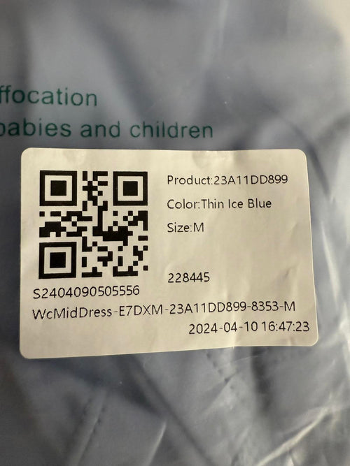 NWT Halara Breezeful High Low 2-Piece Pocket Flowy Midi Casual Dress Ice Blue M