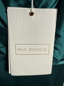 NWT Mac Duggal Green Asymmetrical Ruffle Dress Size 4