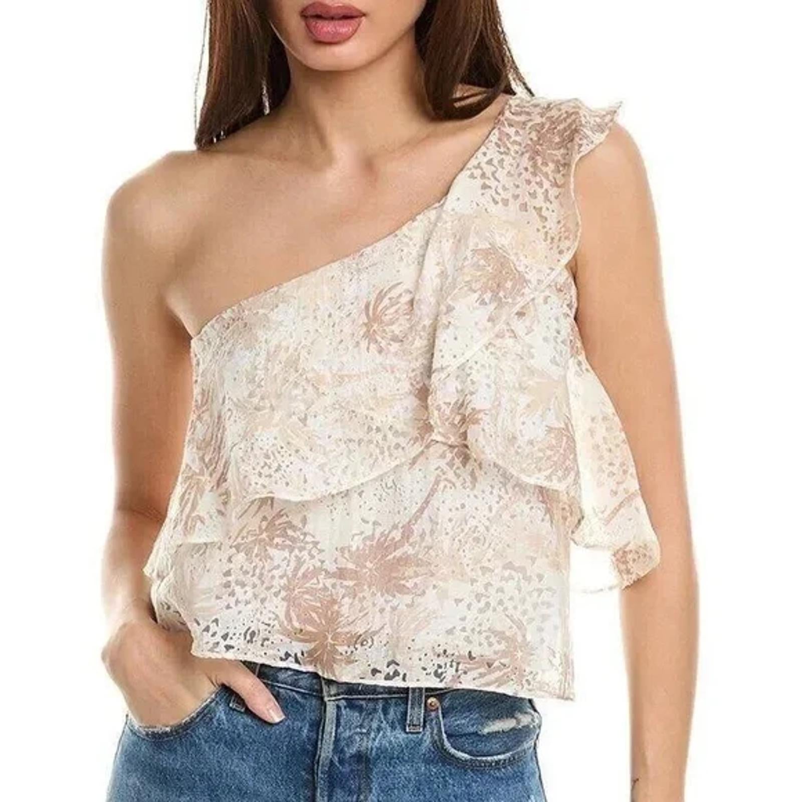 NWT Ramy Brook One Shoulder Maureen Top Size M