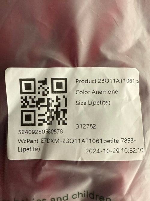 NWT Halara Flex™ High Waisted Pocket Wide Leg Waffle Work Pants Anemone L Petite