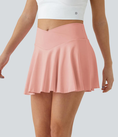 NWT Halara Softlyzero Airy Comfy High Waisted 2-in-1 Tennis Skirt-UPF50+ Size XS