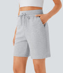 NWT Halara High Waisted Drawstring Pocket Casual Bermuda Shorts Size Small