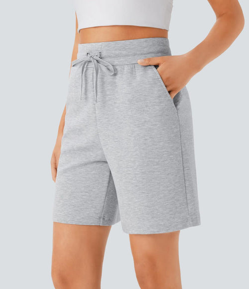NWT Halara High Waisted Drawstring Pocket Casual Bermuda Shorts Size Small