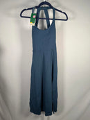 NWT Halara Cut Out Pocket Midi Casual Dress Majolica Blue S