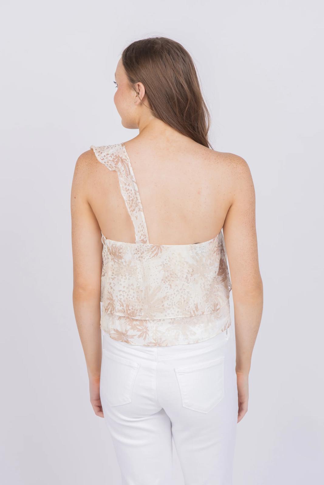 NWT Ramy Brook One Shoulder Maureen Top Size M